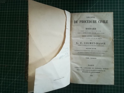 Procédure civile boitard - -,