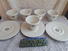 Lot 5 tasses et 3 soucoupes Cafés Richard  céramique Neuf en boite Italy Bar