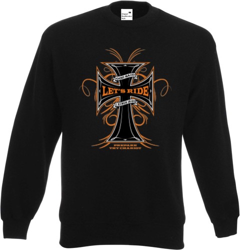 Sweatshirt noir motorrad biker - sweatshirt,