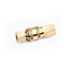 Raccord rapide - vanne bidirectionnelle F-F 1/8'' pas gaz