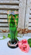 ANCIEN VASE TULIPIER EN VERRE