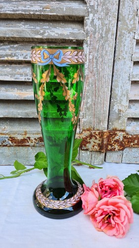 Ancien vase tulipier - ancien, verre