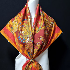 RARE VINTAGE HERMES Soie Scarf