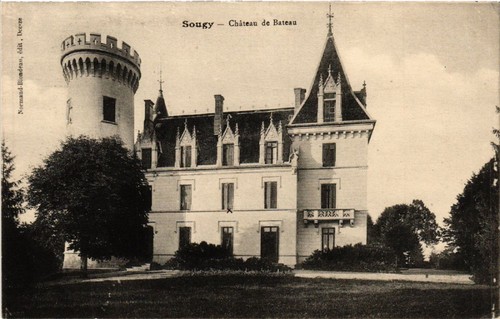 Cpa sougy chateau de - chateau,