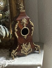 Grand Porte Montre En Forme de Cartel XIX EMe Bois Marqueté