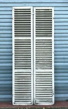 Volet a persienne en chêne massif peint XIX siècle 
