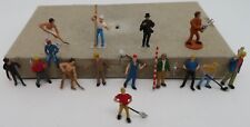 PREISER HO 1/87 15 FIGURINES PERSONNAGES TRAIN RAIL RESEAU SNCF TRAVAILLEURS BOX