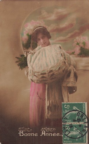Bonne annee femme manchon - bonne,