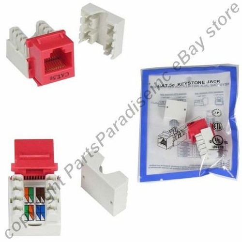 Lot10 cat5e rj45 keystone - cat5e,