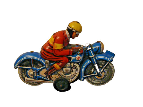 Ancienne moto tole - ancienne, en