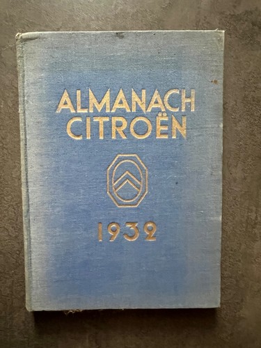 Almanach citroen 1932 - almanach,