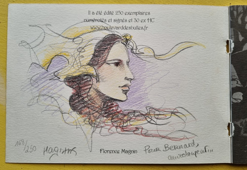 Croquis dedicace magnin - bd,