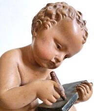 Très jolie sculpture en plâtre polychrome d'époque 1920 / 1930 environ.