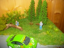 Compatible SCALEXTRIC CARRERA figurine 1/32 3 grands Sapins