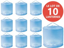Lot de 10 lanternes solaires gonflables et étanches - 7 couleurs RGB