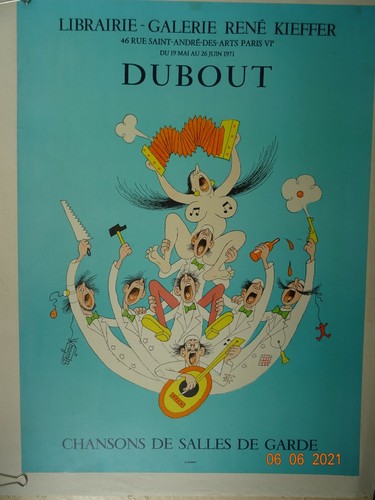 Affiche dubout chansons de - affiche,