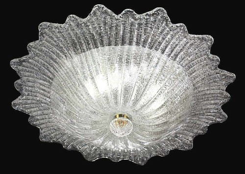 Plafonnier classique verre - classique, en