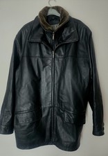 Belle Parka  veste3/4 CANDA en Cuir NOIRE. TBE. Taille XL (voir mesures)