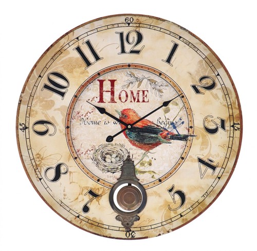 Horloge murale ronde - horloge,