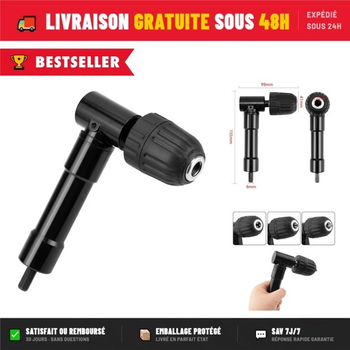 Mandrin angle droit - droit, 90°