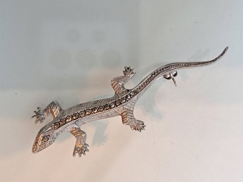 Belle vieux broche lézard - broche,,