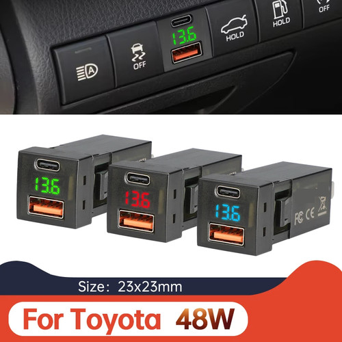 Chargeur voiture compact 48w - compact,