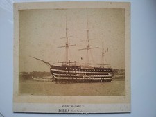 Originale Photo 19ème - BATEAUX - Borda (Ecole Navale)  estampillé bas à droite 