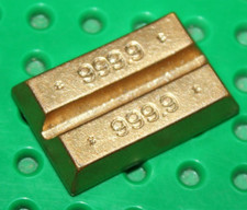 Playmobil Western : Lingot d'or en plastique pour Banque