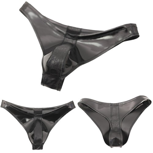 Slip homme aspect - verni, simili
