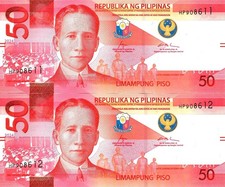 Philippines 2x 50 pesos 2024