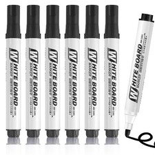 Lot de 6 Marqueur Noir