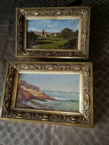 Paire tableaux provençaux - paire, de