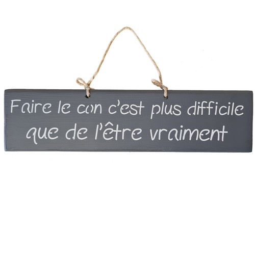 Plaque décorative grise - , en