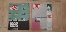 lot revue Moniteur AMC N° 37 + 47 une Année d'Architecture 1992 - 1993 bon état