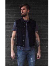 gilet jacket cut en jean denim