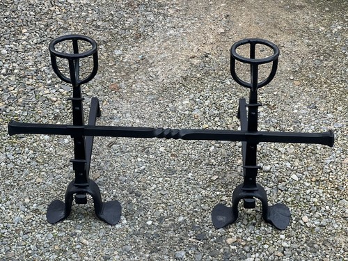 Paire landiers chenets - landiers,