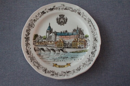 Assiette faïence gien - assiette,