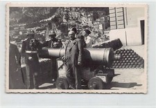 Monaco - CARTE PHOTO Carabiniers du Prince et pièce d'artillerie - Ed. inconnu
