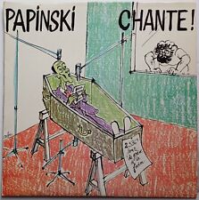 PAPINSKI chante Disque vinyle 33t VDES018 pochette CABU