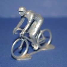 Cycliste miniature Roger en métal position Rétro Rouleur 1/35 - Cycling figure