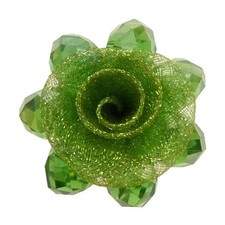 Bague Fleur Cristal organza