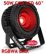 Projecteur PAR LED 50W COB 60° RGBWA DMX Color Mix + Stroboscope + DImmer 150623