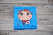 cadre toile isabelle kessedjian decoration chambre d'enfant quand je serai grand