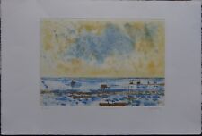 Jacques HALLEZ (né en 1923) - Litho originale -COMACCHIO- Numérotée / signée