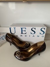Chaussures Escarpins Ouverts Brillants En Cuir Guess By Marciano P35