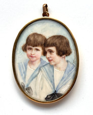 PEINTURE MINIATURE PORTRAIT DE