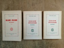 MARIE-JEANNE DURRY - GUILLAUME APOLLINAIRE ALCOOLS - TOMES I , II et III - 1956