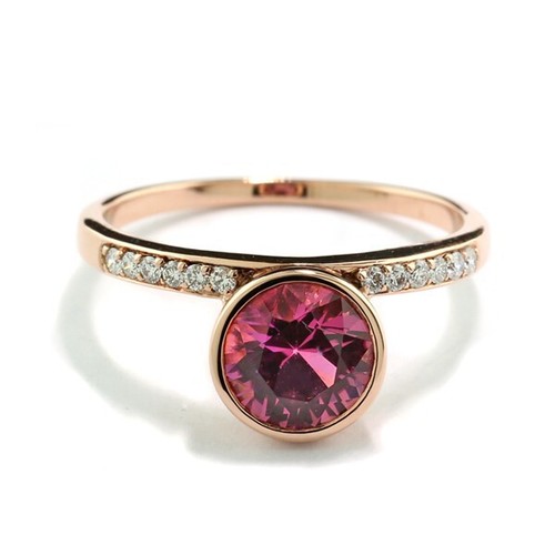 Bague solitaire tourmaline - bague,