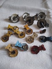 Anciennes pinces à bougie vintage décoration sapin de Noël étincelles