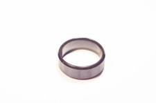 Bague noire acier inoxydable